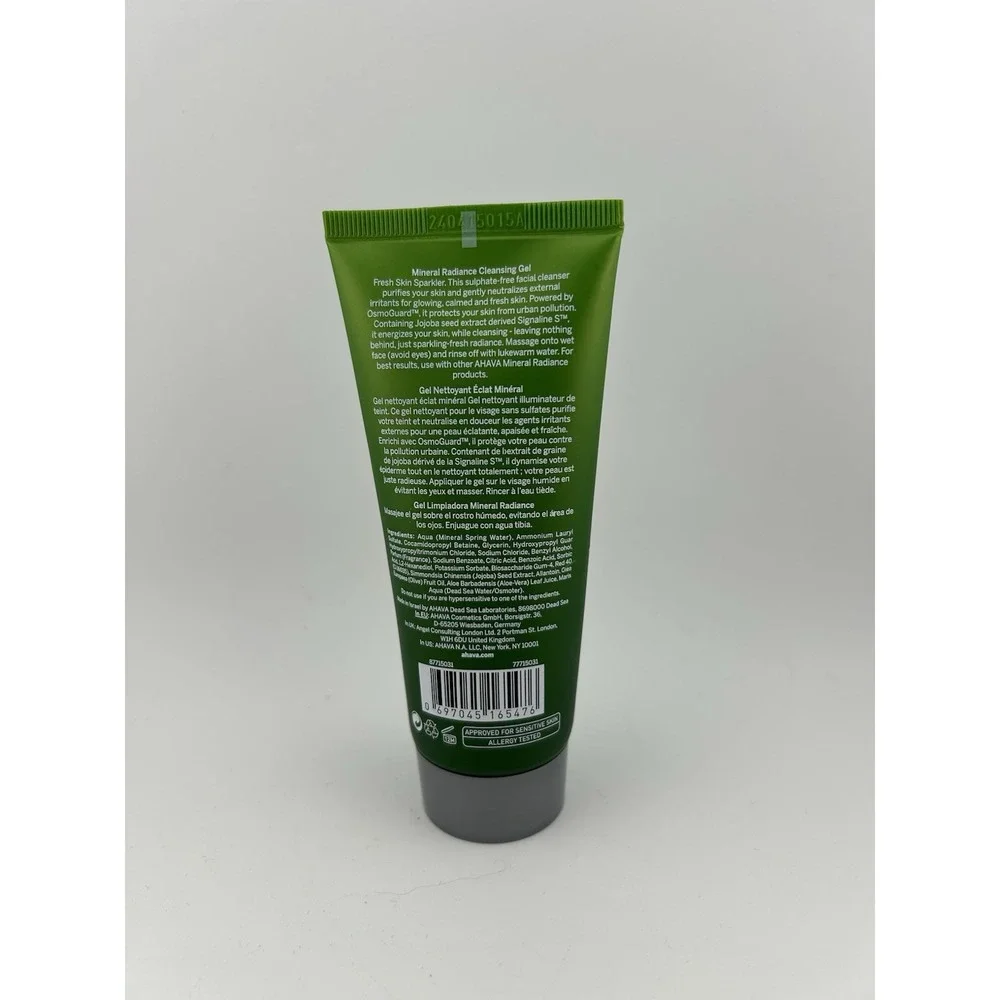 AHAVA Mineral Radiance Cleansing Gel - Energy Radiance Protection, 3.4 fl oz.‎
